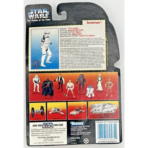 1995 Kenner Star Wars The Power of the Force Stormtrooper Action Figure SKU U150 - Picture 2 of 3